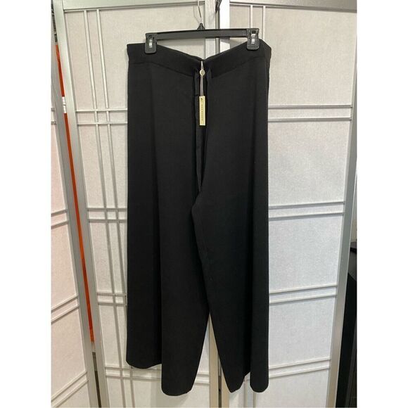 Max Studio Women's wide leg sweater pants NWT size L - Picture 1 of 7
